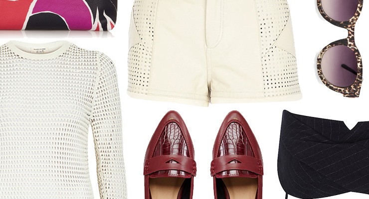 Styled by Manon #316 / White leather shorts