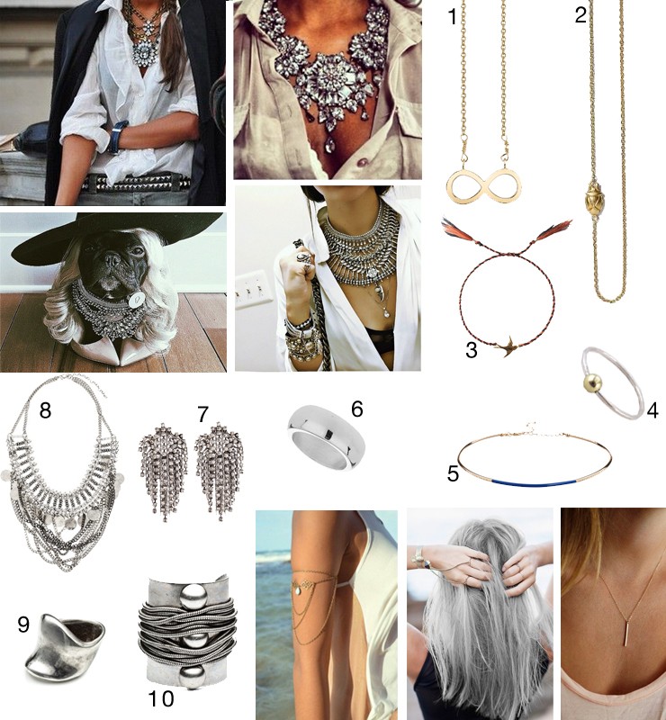 Statement jewelry vs tiny jewelry
